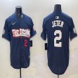 Nike New York Yankees #2 Derek Jeter Navy majestic baseball Jerseys Joint name-BD