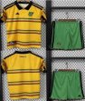 2026-2027 Jamaica team yellow green kid soccer jerseys home