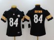 Women Pittsburgh Steelers #84 Antonio Brown Nike black Color Rush Limited Jerseys