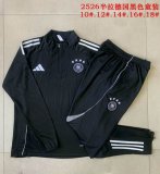 2025-2026 Germany team black kid Soccer uniforms with Long Trousers E25149