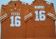 Texas Longhorns #16 Arch Manning orange college football jerseys 01