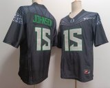 Ducks #15 Tez Johnson black college football jerseys-XST