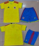 2026 World Cup Colombia team yellow blue soccer jerseys home