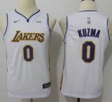 Youth Nike Los Angeles Lakers #0 Kyle Kuzma white nba basketball Jerseys