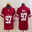 Youth Nike San Francisco 49ers #97 Nick Bosa red Color Rush Limited Jersey-BD