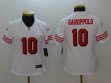 Women 49ers #10 Jimmy Garoppolo nike white Color Rush Limited Jersey-BD