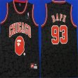BAPE #93 Mitchell & Ness Brand New Chicago Bulls black NBA Jerseys-LT