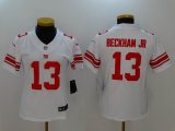 Women New York Giants #13 Odell Beckham Jr Nike White Color Rush Limited Jerseys