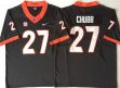 Georgia Bulldogs #27 Nick Chubb black College Football Color Rush Limited Jersey
