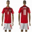 2016 Austria European Cup HARNIK #11 red white soccer jersey home