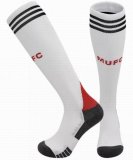 2025-2026 Manchester United Club white soccer socks home