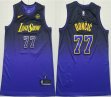 Nike Los Angeles Lakers Luka Doncic #77 purple NBA Basketball jerseys city version
