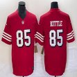 Nike 49ers #85 George Kittle throwback red Nike Vapor F.U.S.E. Limited Jersey 03