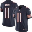 Nike Chicago Bears #11 White dark blue Color Rush Limited Jerseys