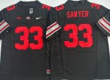Ohio State Buckeyes #33 Jack Sawyer black college football jersey -PNS