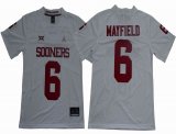 Oklahoma Sooners #6 Baker Mayfield white New College Football Jersey