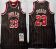 Youth Chicago Bulls #23 Michael Jordan black throwback nba basketball jerseys -XD