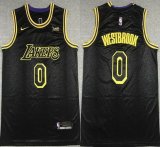 Nike NBA Los Angeles Lakers #0 Westbrook Black nba basketball Jersey-XD
