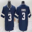 Nike Cowboys #3 Cooks blue Color Rush Limited Jersey-BD 03
