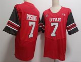 Utah Utes #7 Cameron Rising red college football jerseys
