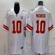 Youth Nike Kansas City Chiefs #10 Isiah Pacheco white Color Rush Limited Jersey-BD