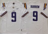 LSU Tigers #9 Joe Burrow white College Football Jerseys