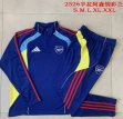 2025-2026 Arsenal club blue soccer uniforms with Long Trousers B2592