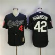 Los Angeles Dodgers 42 Jackie Robinson black throwback mlb jersey