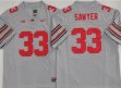Ohio State Buckeyes #33 Jack Sawyer gray college football jersey -PNS
