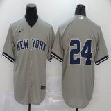 Nike New York Yankees #24 Gary Sanchez grey majestic MLB Jersey-BD