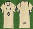 2025-2026 Barcelona club thailand version beige blue soccer jerseys away