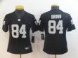 Women Nike Oakland Raiders #84 Antonio Brown black Color Rush Limited Jersey