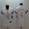 women Dallas Cowboys #4 Dak Prescott nike Platinum White nfl Jerseys