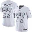 Oakland Raiders #77 Lyle Alzado Nike White Color Rush Limited Jersey