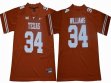Texas Longhorns #34 Ricky Williams orange College Football Jersey-GLT