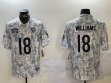 Chicago Bears 18# Caleb Williams Nike Arctic Camo 2024 Salute to Service Limited