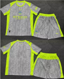 2025-2026 Manchester City club gray green soccer jerseys second away