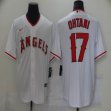 Nike Los Angeles Angels #17 Shohei Ohtani white majestic baseball jersey