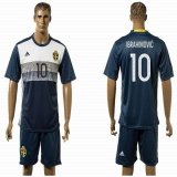2016 Sweden team dark blue IBRAHIMOVIC #10 soccer jersey away