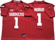 Oklahoma Sooners #1 Kyler Murray red College Football jerseys