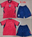 2026-2027 England team red blue kids soccer jerseys away