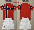2026-2027 Norway team red white kids soccer jerseys home