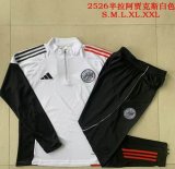 2025-2026 Ajax Club white black soccer uniforms with Long Trousers B2569