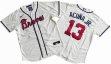 Atlanta Braves 13# Ronald Acuna Jr. Nike Cream Home Replica Player Name Jersey