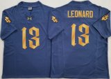 Norte Dame Fighting Irish #13 Riley Leonard blue college football jerseys