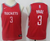 Youth Nike Houston Rockets #3 Chris Paul red nba jersey