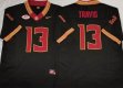Florida State Seminoles #13 Jordan Travis black college football Jersey 03
