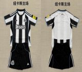 2025-2026 Newcastle club black white kid soccer jerseys home