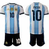 2026 World Cup Argentina Team #10 MESSI white skyblue soccer jerseys home