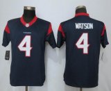 Women Nike Houston Texans 4 Watson Blue Elite Jerseys